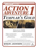 GURPS Action Adventure 1: Templar's Gold – Cover