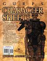 GURPS Character Sheets (Summer of Horror Edition) – Cover